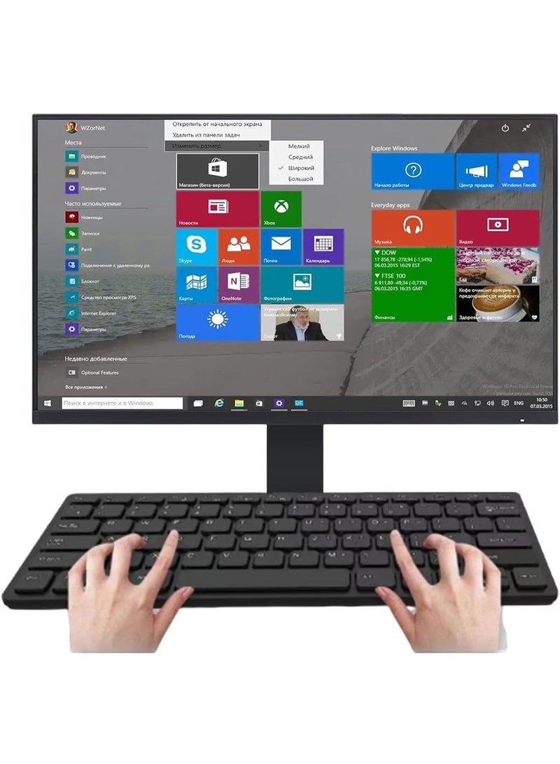 Ultra-Slim Wireless Keyboard with USB Receiver – Portable, Quiet, Compact Design for Laptop and Desktop - Image 3