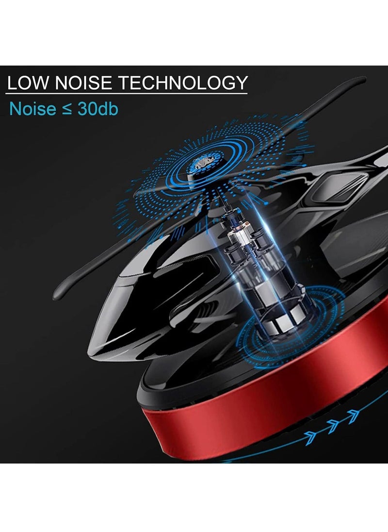 TIGER معطرات هواء سيارة على شكل هليكوبتر، عطر سيارة طائرة يعمل بالطاقة الشمسية مع دوران – عطر أوسمانثوس والفانيليا، ديكور داخلي أنيق للسيارة، المنزل، المكتب - Image 3