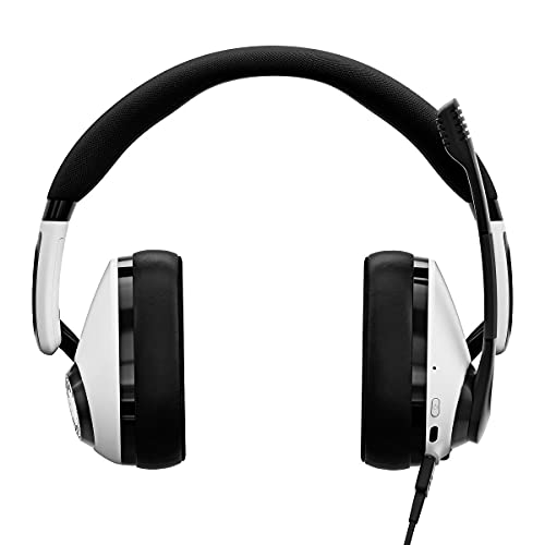 EPOS Gaming H3 Hybrid - Closed Acoustic Gaming Headset with Bluetooth - USB-A PC & 3.5mm Console Cable - Dual Microphones - Lightweight - Easy Adjustment - Long Battery Life - Multi-Platform White - Image 4