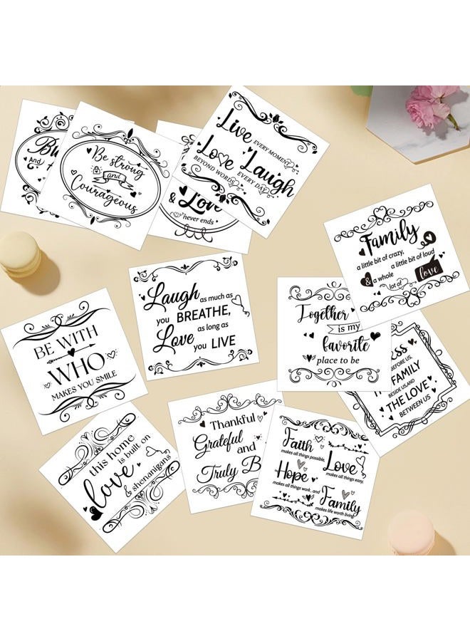 EoBeCy Rub on Transfers for Furniture and Crafts Stickers: 12 Sheets Farmland Animal Rub on Transfer for Forniture Decals Cow Pig Rooster Sheep Rub on Transfer Stickers for Furniture Crafts DIY Home Decor - Image 2