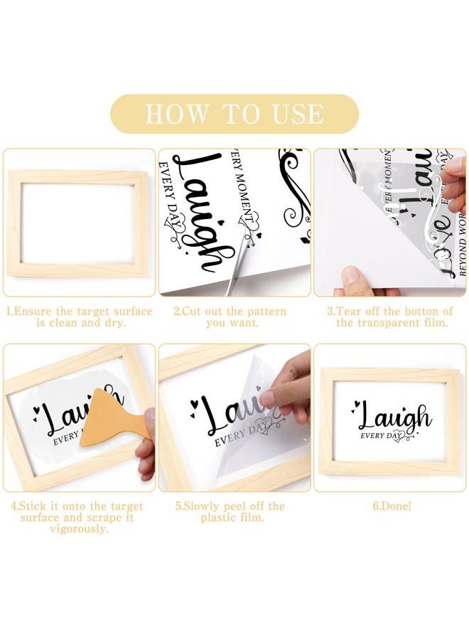 EoBeCy Rub on Transfers for Furniture and Crafts Stickers: 12 Sheets Farmland Animal Rub on Transfer for Forniture Decals Cow Pig Rooster Sheep Rub on Transfer Stickers for Furniture Crafts DIY Home Decor - Image 5