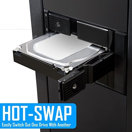 Kingwin Hard Drive Enclosure for Computer PC Case Internal 3 Bay Hot Swap for 3.5” HDD SSD, SATA Backplane Aluminum Trayless Mobile Rack, Support SATA I/II/III & SAS I/II 6 Gbps Performance - Image 3