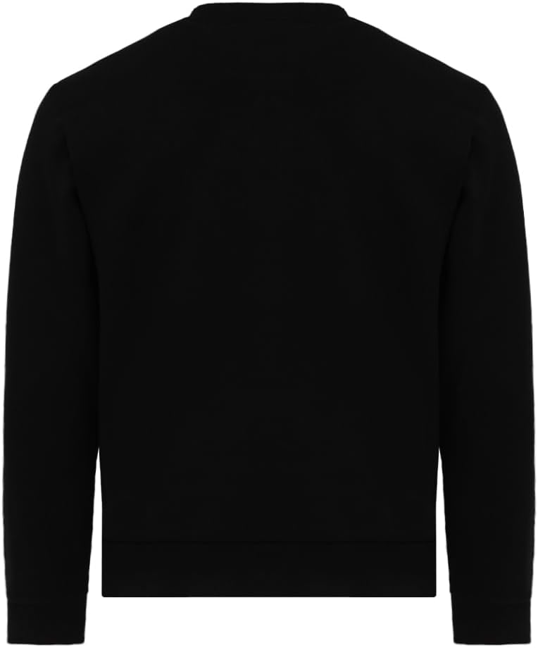 CEDRO سويت شيرت أسود للرجال بياقة دائرية بتصميم شجرة وطباعة 'عن الطبيعة' - Image 2