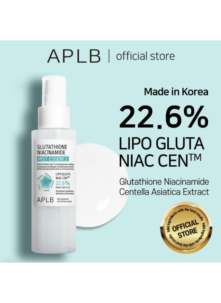 APLB Brightening & Hydrating Glow Mist – APLB Glutathione Niacinamide Mist Essence for Dark Spots, Even Tone & Radiant Skin - Image 2