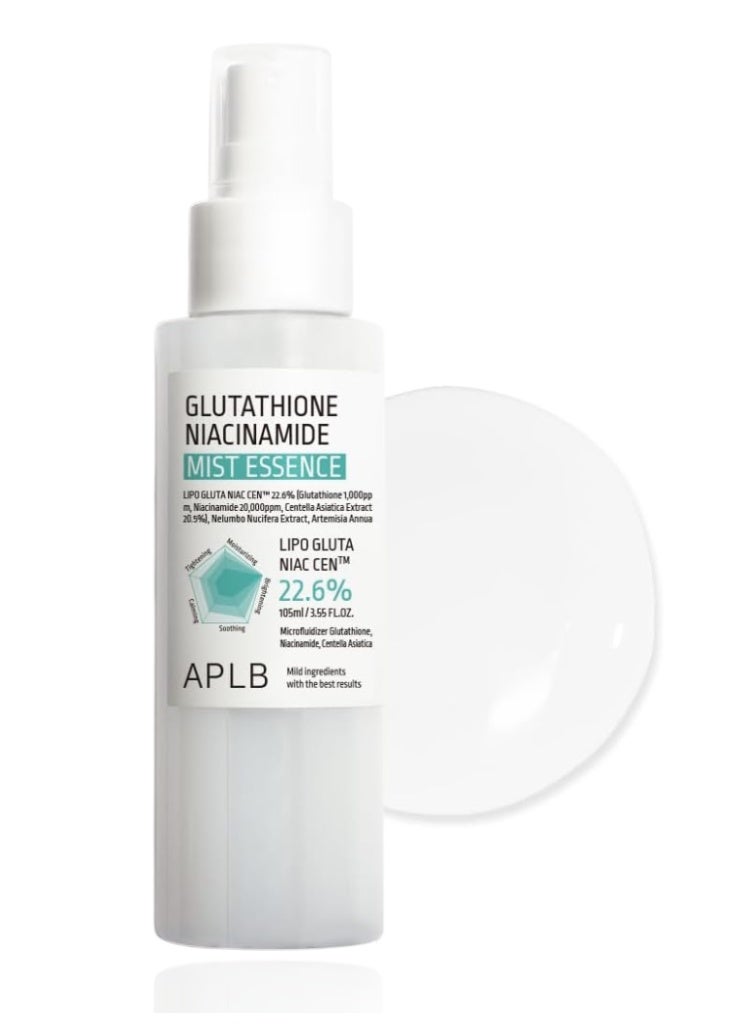 APLB Brightening & Hydrating Glow Mist – APLB Glutathione Niacinamide Mist Essence for Dark Spots, Even Tone & Radiant Skin - Image 1