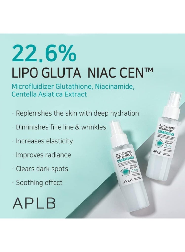 APLB Brightening & Hydrating Glow Mist – APLB Glutathione Niacinamide Mist Essence for Dark Spots, Even Tone & Radiant Skin - Image 3