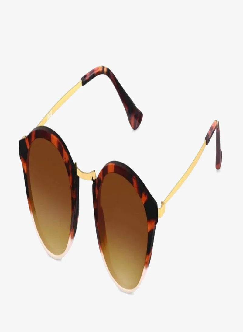 fastrack Brown Orange Oval Women Sunglasses (C085BR2F|54)
