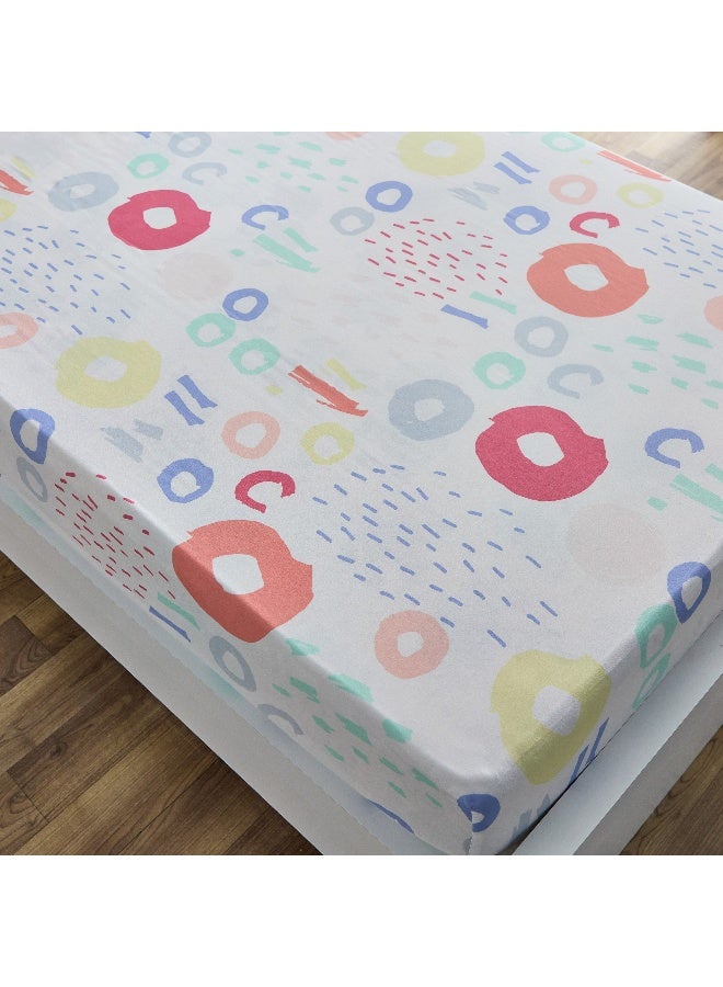 Home Box Nora Regina Single Microfibre Fitted Sheet 90 x 25 x 190 cm - Image 3