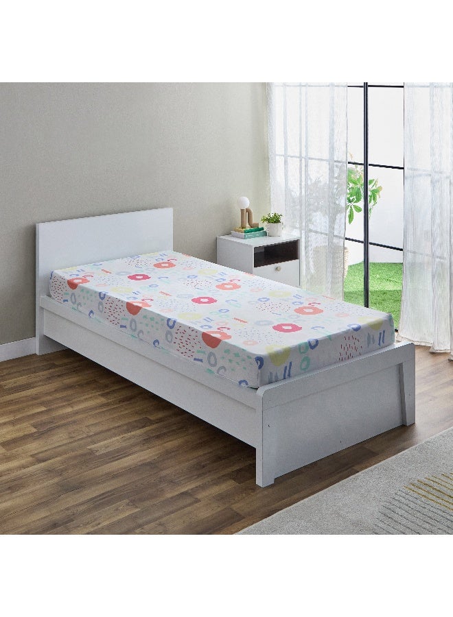 Home Box Nora Regina Single Microfibre Fitted Sheet 90 x 25 x 190 cm - Image 1