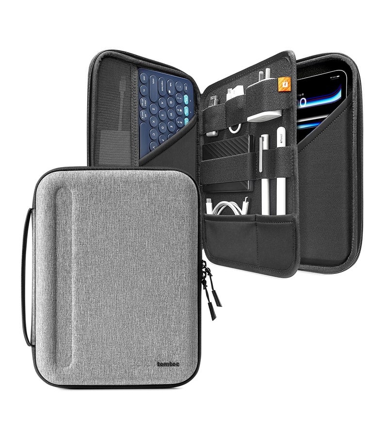 tomtoc Portfolio Case for 2025 11 Inch iPad Pro M5/M4 & iPad Air M2 2024, iPad (A16), Carrying Storage Sleeve Bag with Accessories Compartment - Image 1