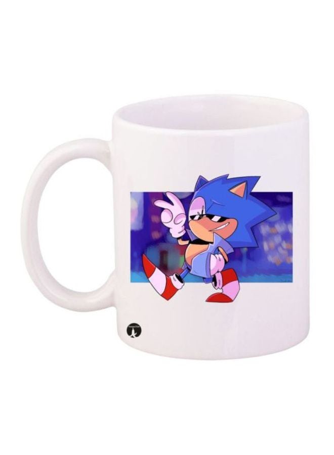 RYN Sonic Printed Mug White/Blue/Red