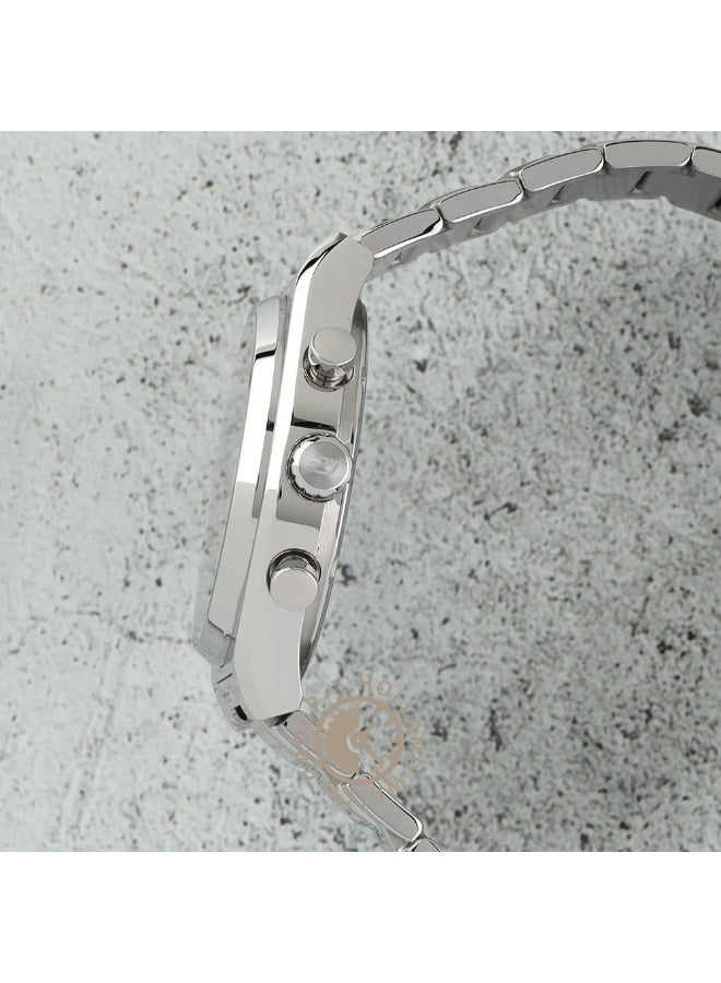 CASIO Edifice Chronograph Watch EFB‑730D‑3AV, 40 mm Green Dial, Stainless Steel Bracelet, 100M WR. - Image 5