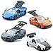 KIDAMI Racing Cars Toy Vehicles Set Die Cast Metal Toy Cars Sports Car with Pull Back Doors Openable for Toddlers Boys Girls Educational Play Birthday Gift - Image 2