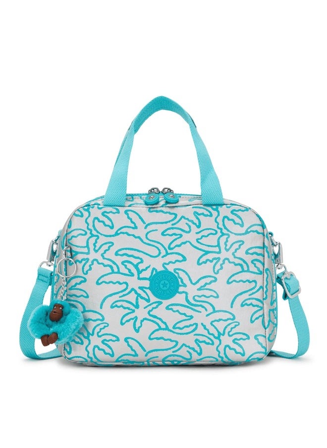 kipling Miyo Metallic Palm Large Lunch Bag With Trolley Sleeve  - Image 1