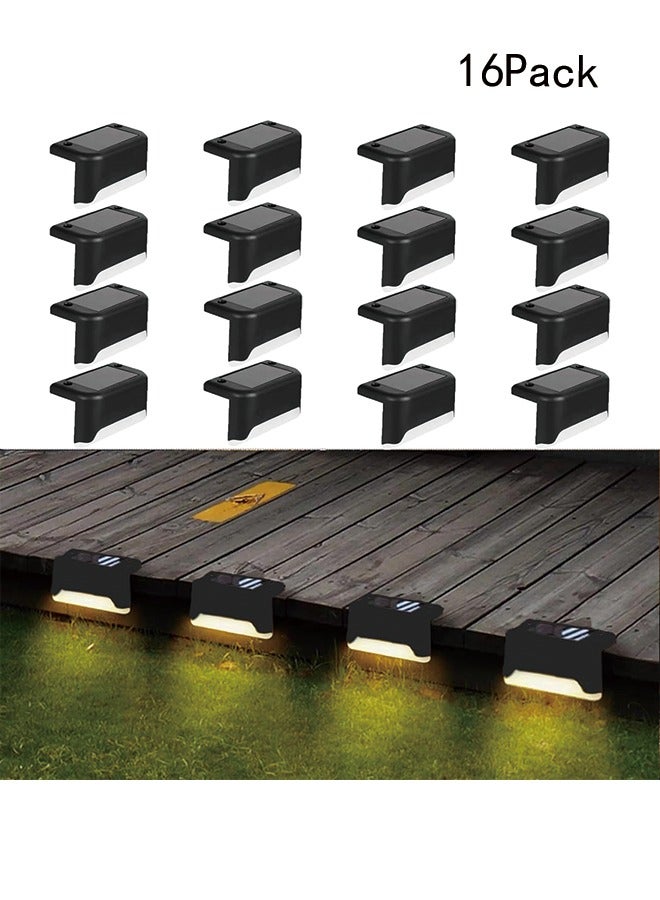 Generic Led Solar Deck Lights, 16 Pack Waterproof for Outdoor Stairs, Step, Fence, Railing, Yard and Patio (Warm White)  - Image 1