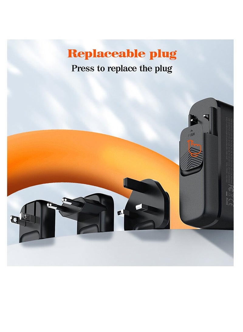 Terabyte 140W 6 Port GaN Desktop and Wall Charger UK/EU/US Plugs, 3 USB-C PD3.0, 3 USB - Image 4