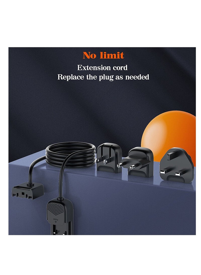 Terabyte 140W 6 Port GaN Desktop and Wall Charger UK/EU/US Plugs, 3 USB-C PD3.0, 3 USB - Image 5