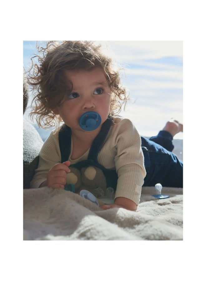 Mininor - Round Pacifier Latex - 6M+ - Blue Whale - Image 4
