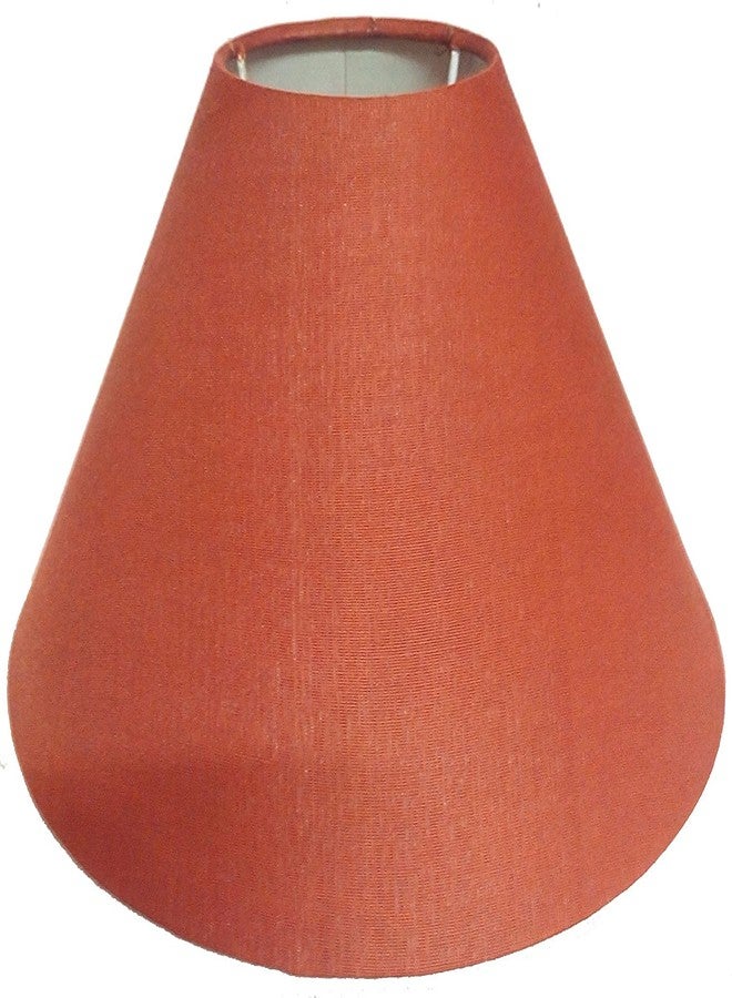Light It Up Jute Fabric Lamp Shades Cotton Modern Design 10" Inches | Burlap Crafts Table And Floor Lamps Only Shades Without Lamp, (RED ColoR_10",Inch) - Image 1