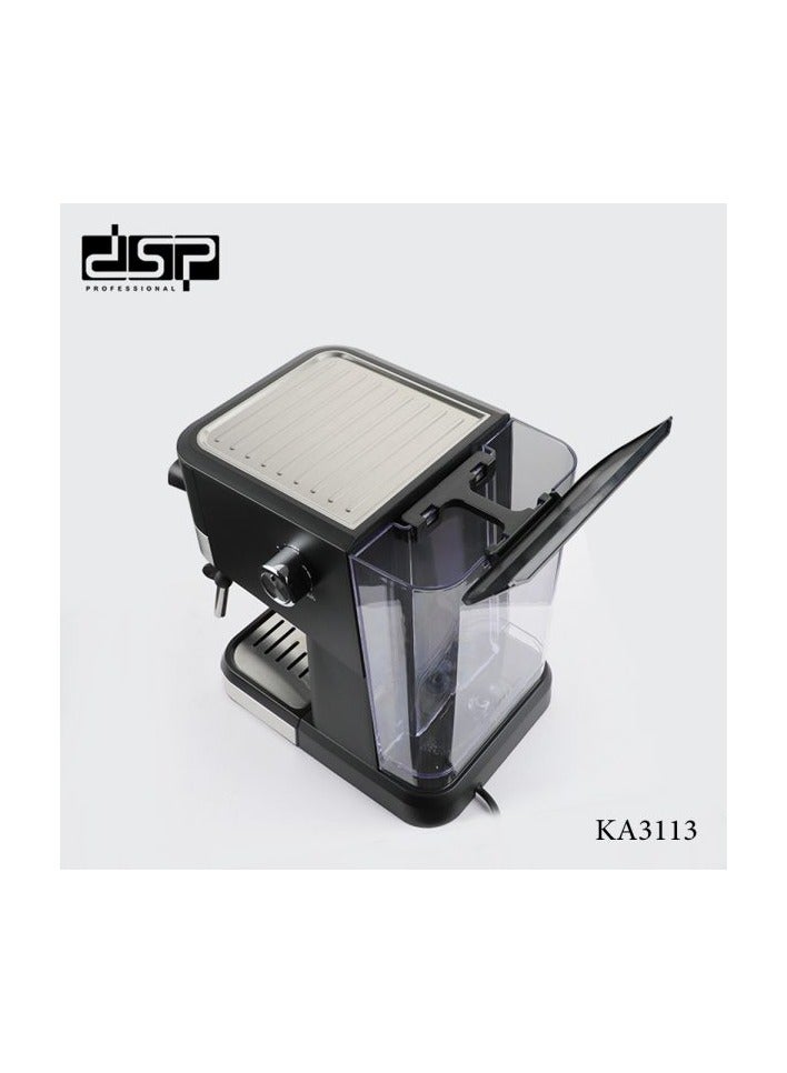 DSP KA3113 20-Bar Espresso Coffee Machine 1050W with Thermometer, Cup Warmer & 1.5L Tank – Cappuccino, Latte, Espresso Maker - Image 2