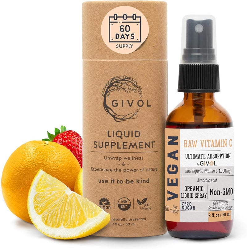 GIVOL Liquid Vitamin C Spray for Adults - 60 Day Supply - Image 1