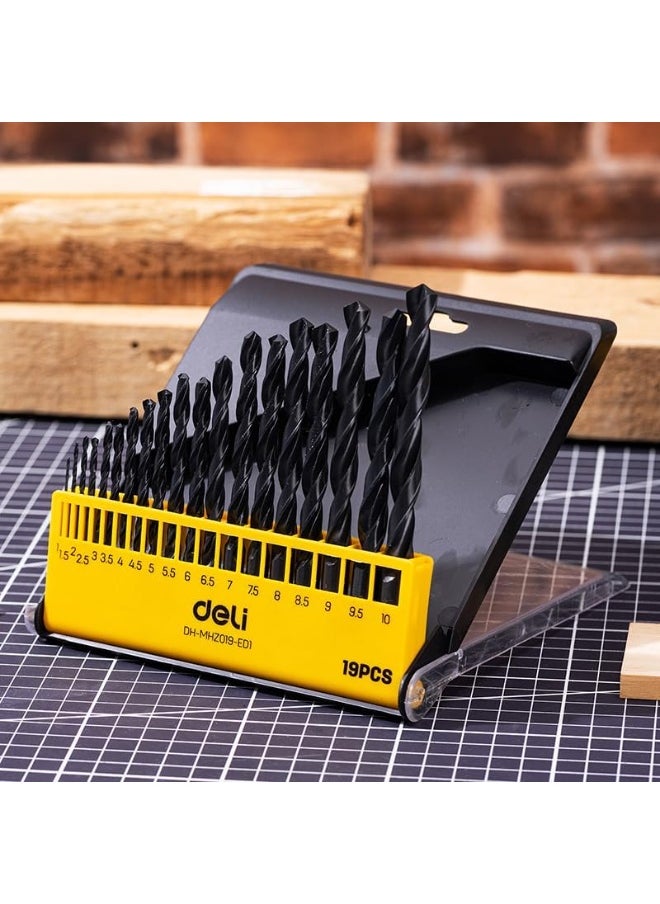 Deli Deli HSS Drill Bit Set, 19 Pieces – Precision Bits for Power Tools  - Image 5
