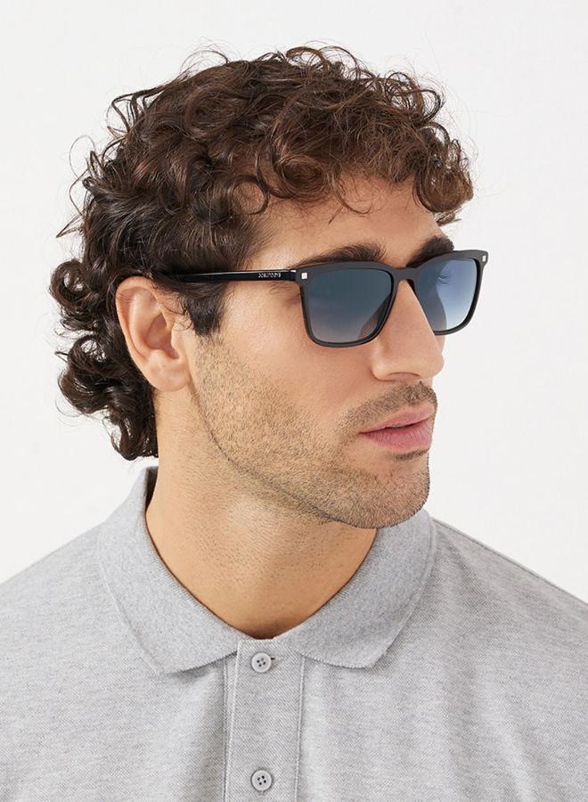 30Sundays G.O.A.T,Men Sunglasses, Square Sunglasses, UV Protection: UV400 (Black,Blue) - Image 5