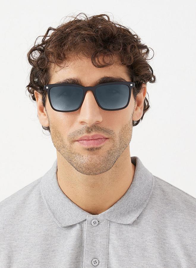 30Sundays G.O.A.T,Men Sunglasses, Square Sunglasses, UV Protection: UV400 (Black,Blue) - Image 4