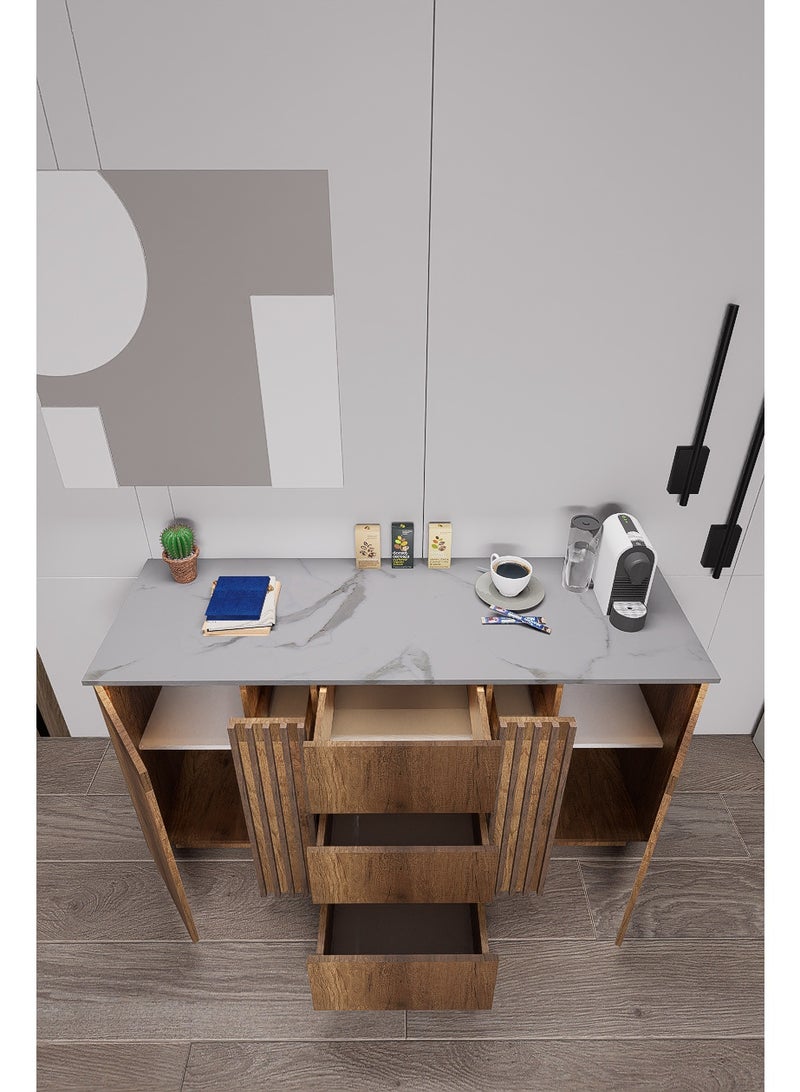 كوفي وورلد ركن القهوة باللون عسلي بالاضاءة المخفية الانيقة تكيسات الطولية. - Image 5