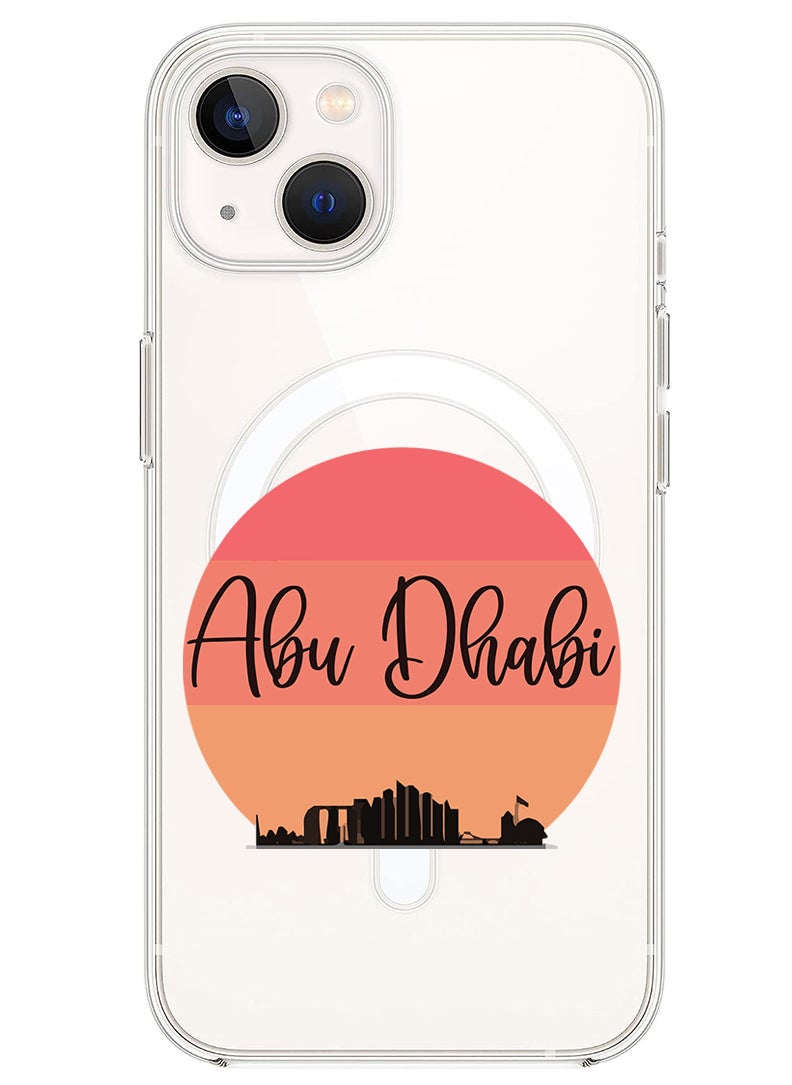 Theodor - Magnetic Case for iPhone 14 Plus 6.7-inch Compatible with MagSafe Wireless Charging, Shockproof Phone Bumper Cover Abu dhabi Sun - Image 1
