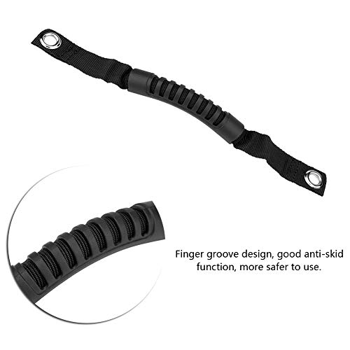 Tbest 4 Runner Grab Handle HooksSeat Handle Van GrabBack Grab Handle2Pcs Car Headrest Grab Handle Car Rear Back Headrest Grab Handle Set with Hole for Wrangler 1995 2017Black - Image 4