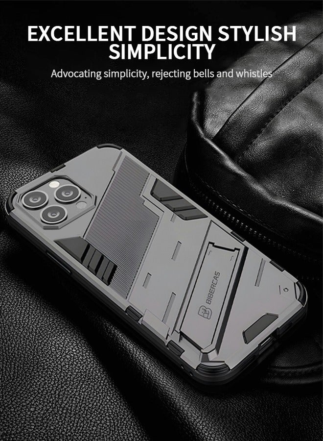 GROIC Compatible With Iphone 14 Pro Case, Ultra-thin Phone Case With Stand, Armored Drop-resistant Phone Cover Compatible With Wireless Charging,shockproof Phone Shell Suitable For Iphone 14 Pro 6.1 Inches - Image 3