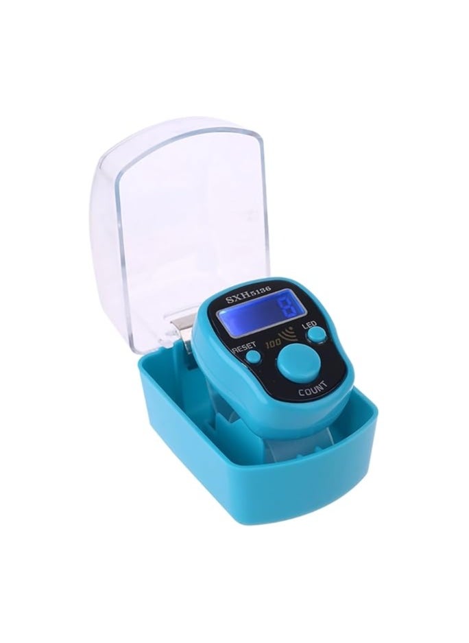 andheld Digital Electronic Tasbeeh Counter with LED Light -Illuminated Electronic Tasbeeh - Dark Blue