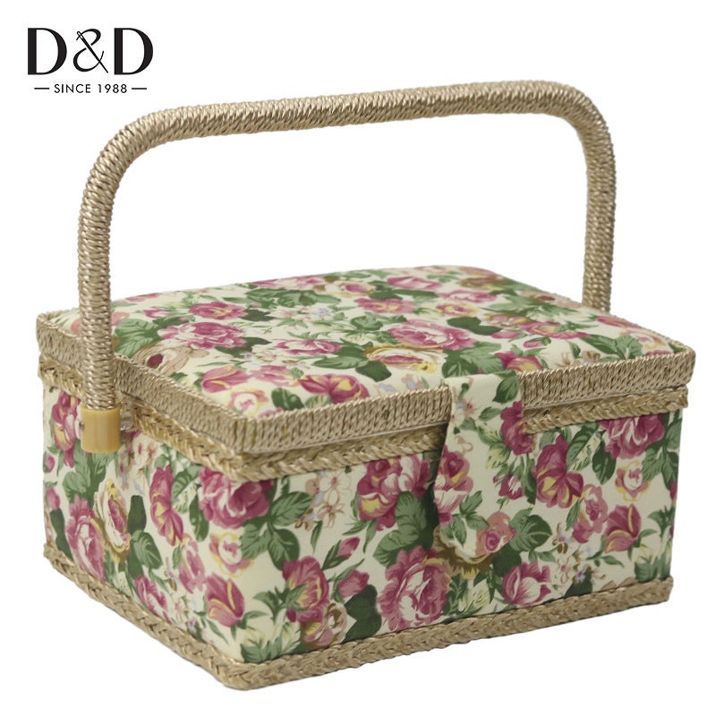 D&D Sewing Kit Box with Tools, Large Storage Case for Needles, Thread, Scissors, Crochet Hooks, Travel Sewing Basket - Image 2
