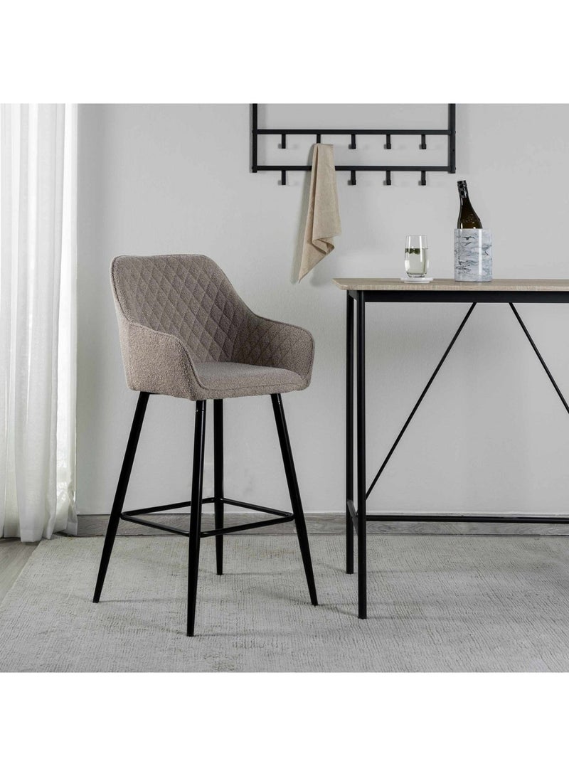 Pan Home Melanie Bar Chair - Light Brown & Black - Image 2