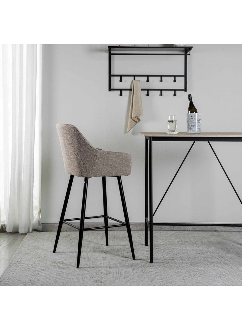 Pan Home Melanie Bar Chair - Light Brown & Black - Image 4