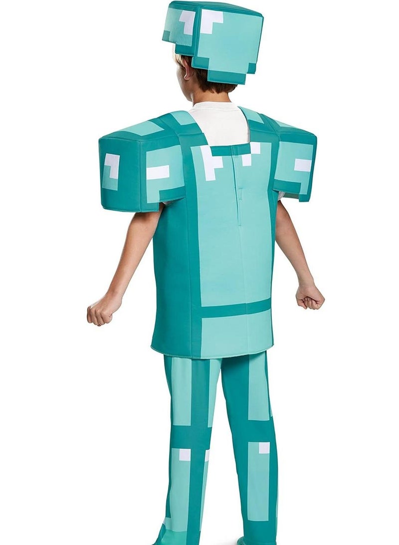 MINECRAFT زي تنكري رسمي فاخر من ماين كرافت أو زي تنكري للأطفال مع غطاء للرأس وبدلة للعب التظاهري وحفلات للأطفال في المهرجانات - Image 4