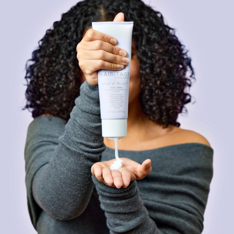 Hairitage Hydrating Jojoba Oil Curl Cream for Curly Hair - Moisturizing Anti Frizz Styling Product for High Definition Curls for Women + Men - Bounce + Shine for Fine + Thick Hair - Color Safe + Vegan - Image 5