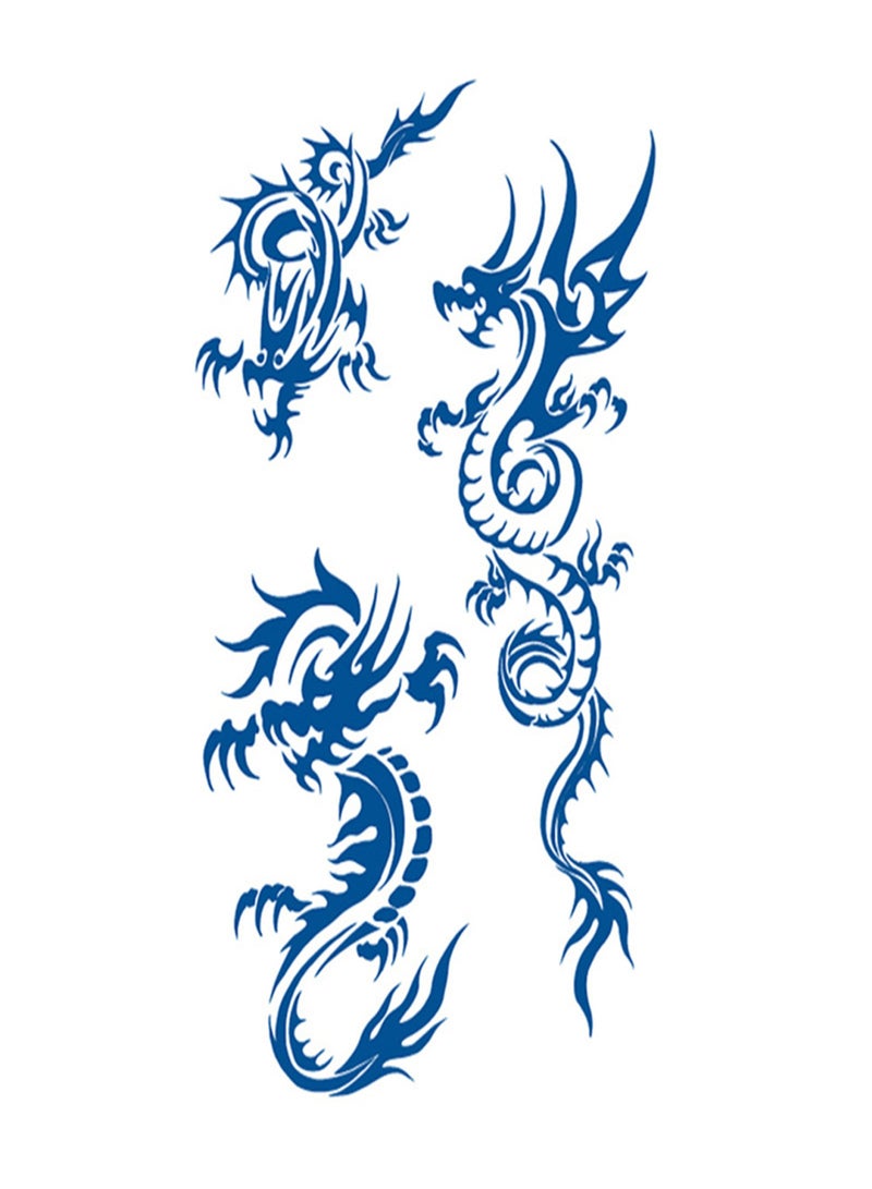 ملصقات وشم مؤقتة مقاومة للماء تدوم طويلاً بأنماط متنوعة ورسومات فنية اختيارية للجسم وشم مؤقت للنساء والرجال - Image 1