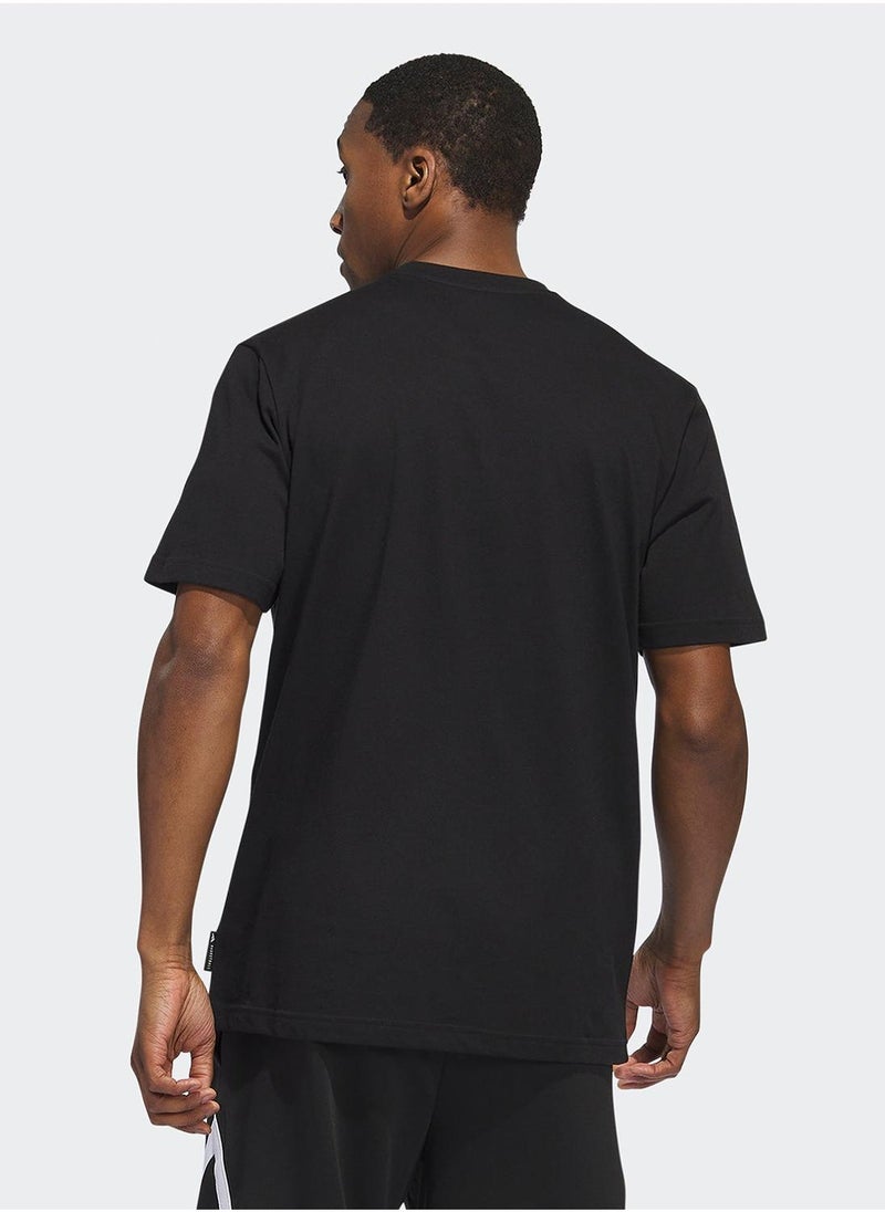 Adidas Worldwide Hoop Global Graphic T-Shirt  - Image 2