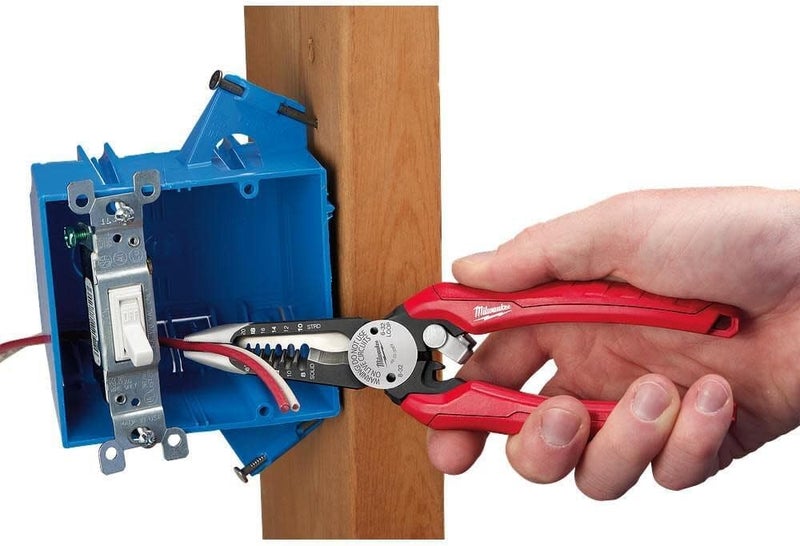 Milwaukee 48-22-3079 6-In-One Combination Wire Stripping and Reaming Pliers for Electricians - Image 5