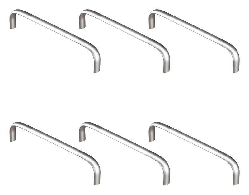 Atlantic Stainless Steel Oval D Dwawer Cabinet Handles 12 Inch Total Length 304 mm Hole to Hole 290 mm Twotone Finish Pack of 6 Pieces Pull Handle - Image 1