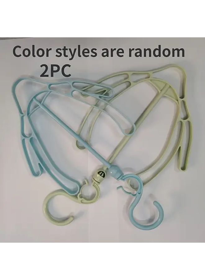 2pcs Pastel Color Rotating Hooks Shoe Drying Rack Heavy Duty Space Saving Storage Organizer - Image 5
