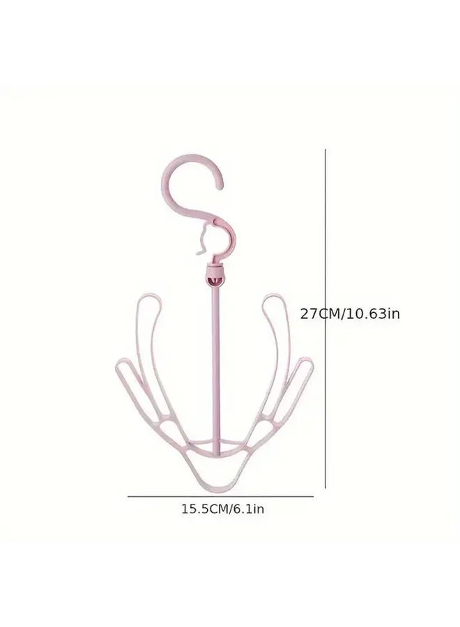 2pcs Pastel Color Rotating Hooks Shoe Drying Rack Heavy Duty Space Saving Storage Organizer - Image 4