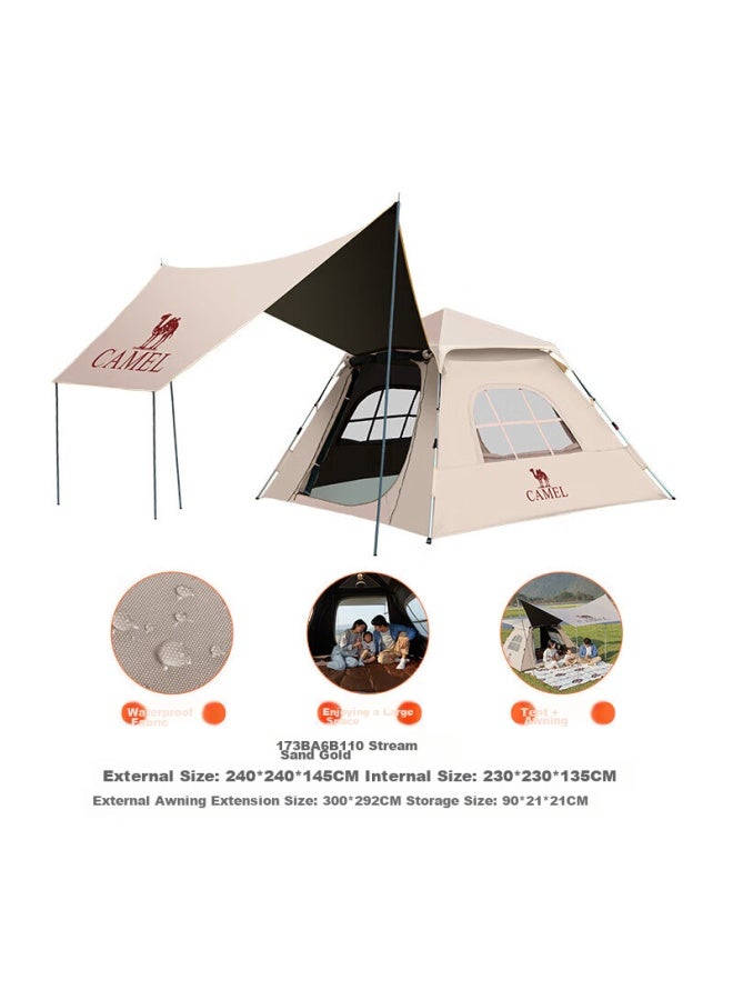 Camel Outdoor Camping Tent, Portable Folding, Rainproof, Thickened, Automatic Canopy Tent For Camping, 173ba6b110