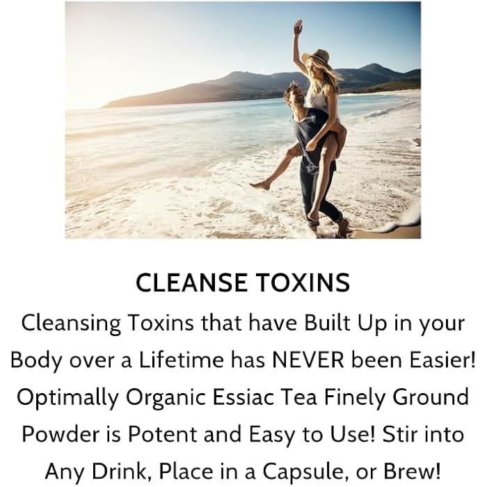Optimally Organic ESSIAC Tea 8 Herb Powder - USA & EU Organically Grown Finely Ground Herbs! - Rene Caisse's Prized Recipe with Sheep Sorrel Roots! - Image 4