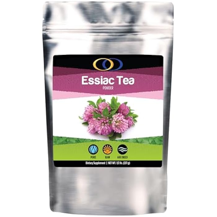 Optimally Organic ESSIAC Tea 8 Herb Powder - USA & EU Organically Grown Finely Ground Herbs! - Rene Caisse's Prized Recipe with Sheep Sorrel Roots! - Image 1