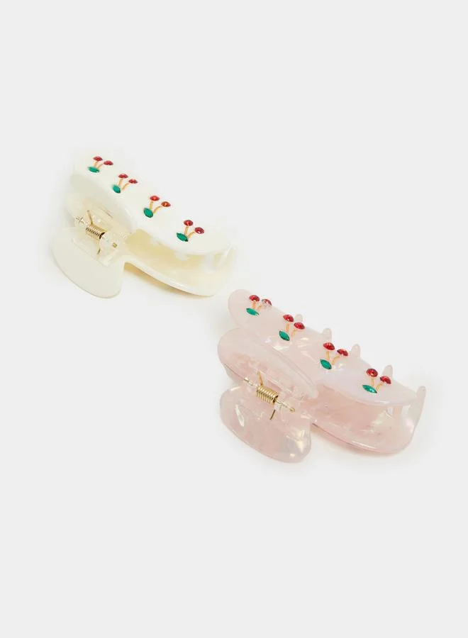 ستايلي Styli Set of 2 - Printed Hair Claw