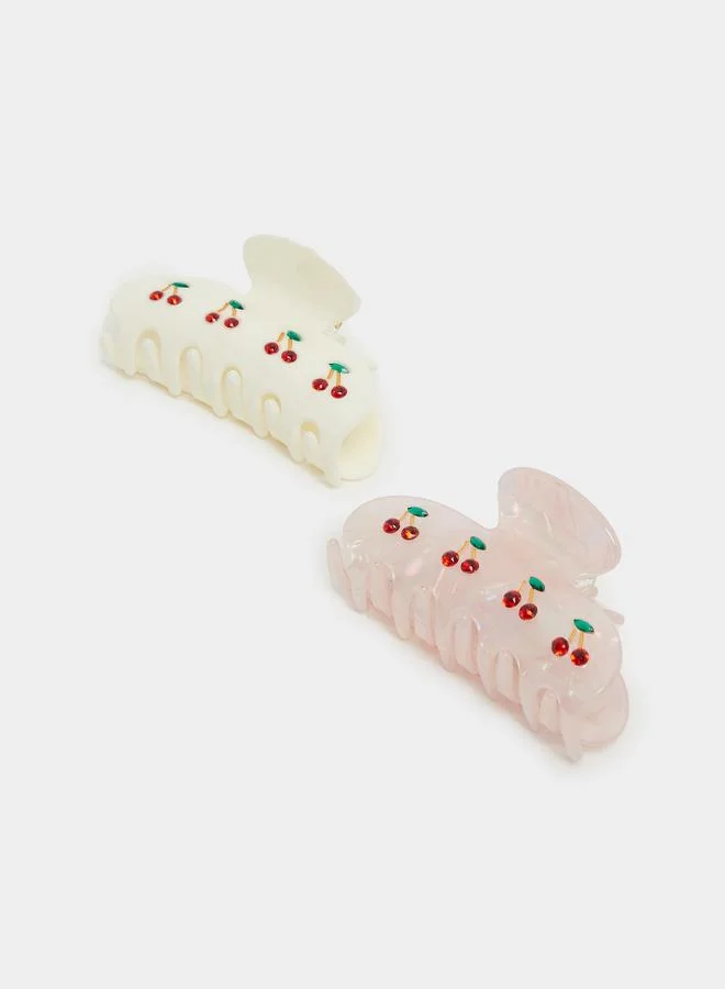ستايلي Styli Set of 2 - Printed Hair Claw