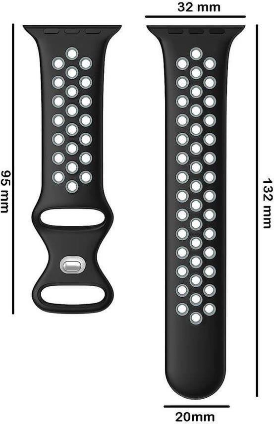 Apple Watch Perforated Nike Sport Band Series 9 Ultra 2 Compatible M-L 38 40 41MM